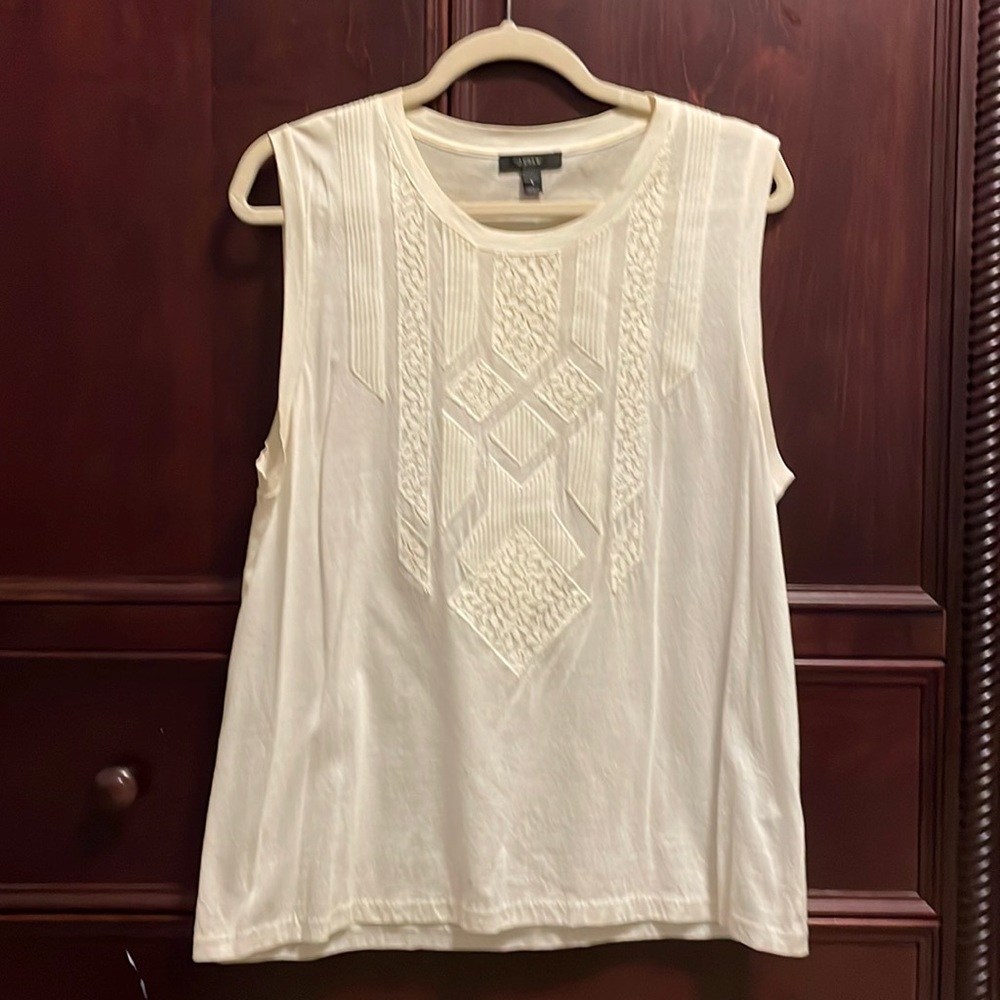 J. Crew Lace Detail Sleeves Top